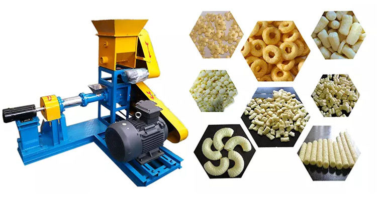 La macchina per estrusore di polvere di mais mini senza sforzo Piccola macchina per snack con motore