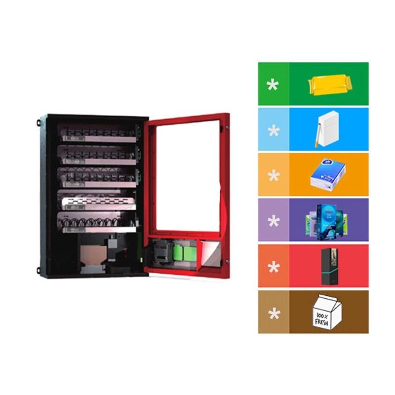 Coin&Bill Operato Snack and Drink Automatic Vending Machine Small Vending Machine montata a parete