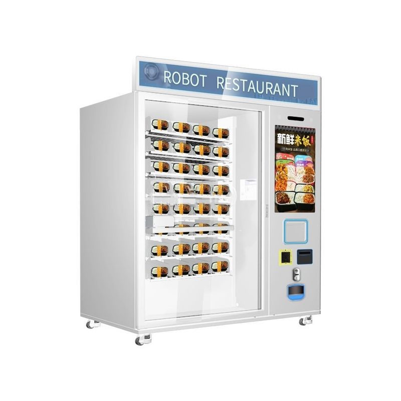 Vendita a caldo Fast Food Caffè Cupcake Automatico 32 pollici touchscreen Microonde riscaldamento distributore automatico