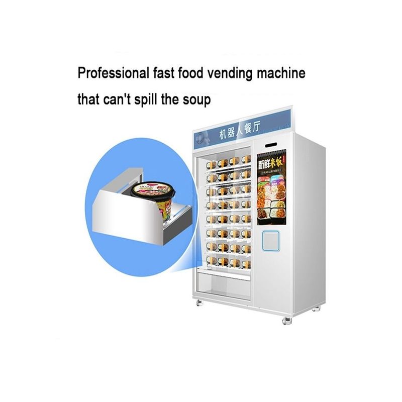 Vendita a caldo Fast Food Caffè Cupcake Automatico 32 pollici touchscreen Microonde riscaldamento distributore automatico
