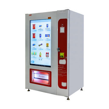 Macchina vending per pubblicità intelligente a schermo LCD con interfaccia utente touch screen personalizzata, gestita da remoto