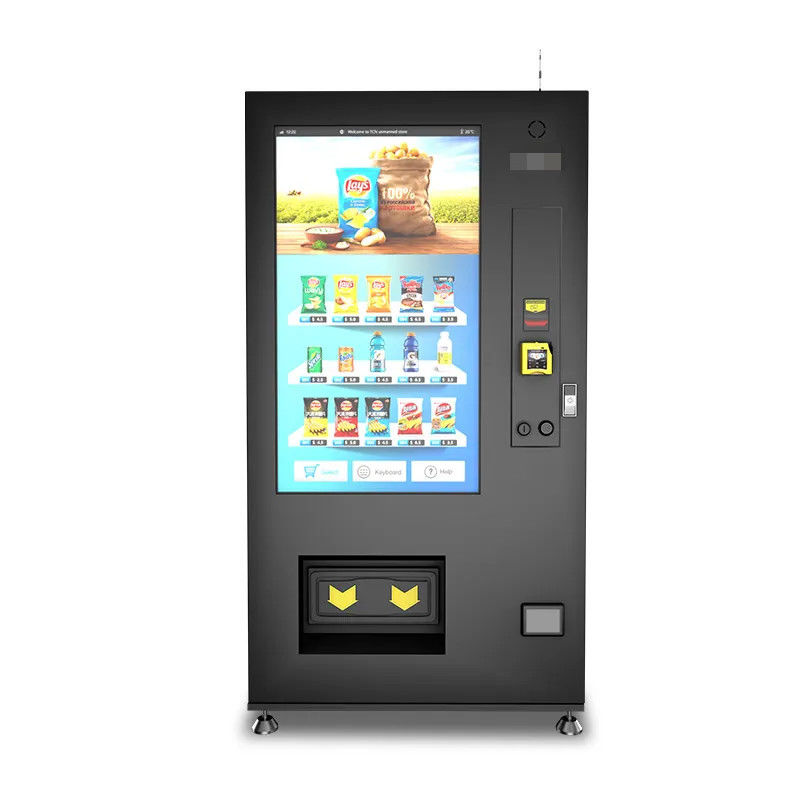 Macchina vending per pubblicità intelligente a schermo LCD con interfaccia utente touch screen personalizzata, gestita da remoto
