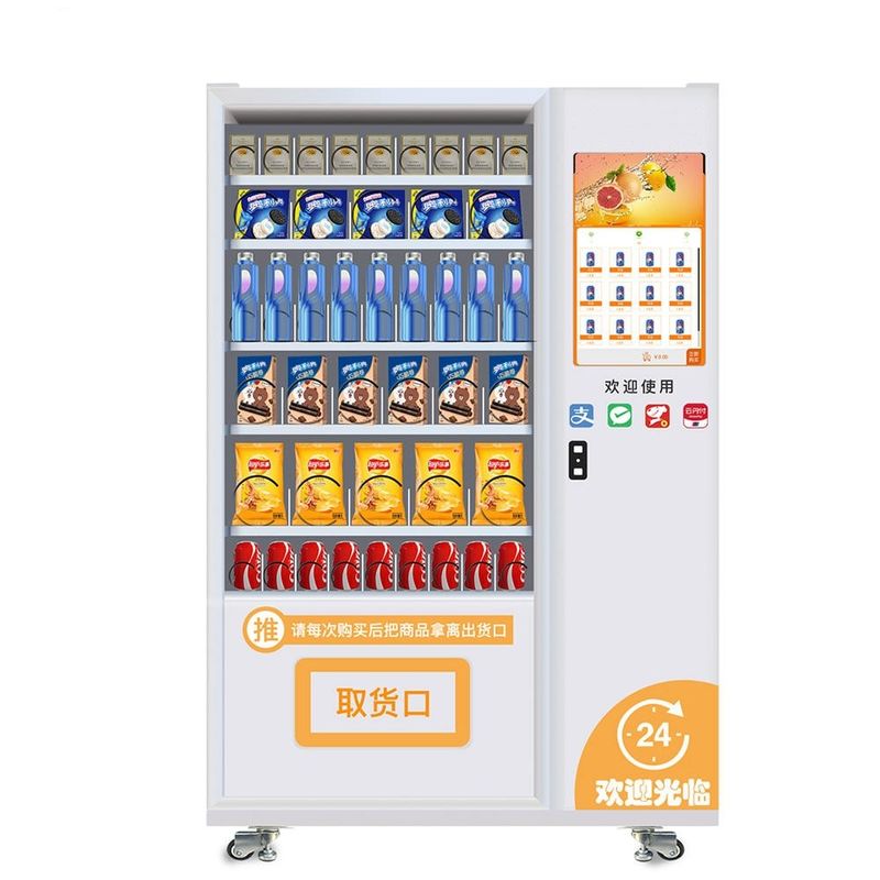 Fabbrica su misura touch screen economico buon prezzo distributori automatici di bevande per snack