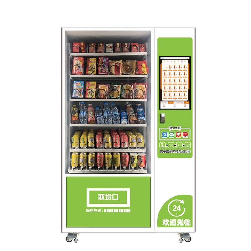 Fabbrica su misura touch screen economico buon prezzo distributori automatici di bevande per snack