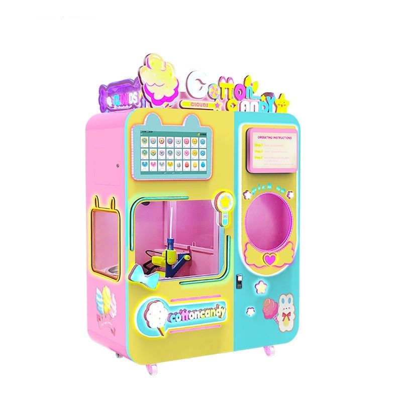 Macchinario venditore completamente automatico Autoservizio Cinema Commerciale Macchinario venditore di caramelle di cotone