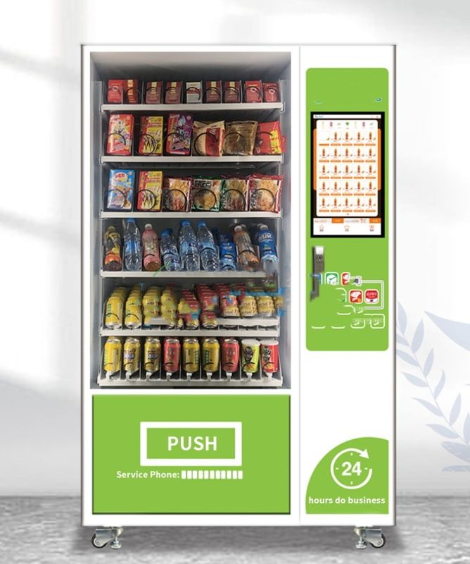24 ore auto-servizio touch screen automatico drink combo snack distributore distributore venditore automatico