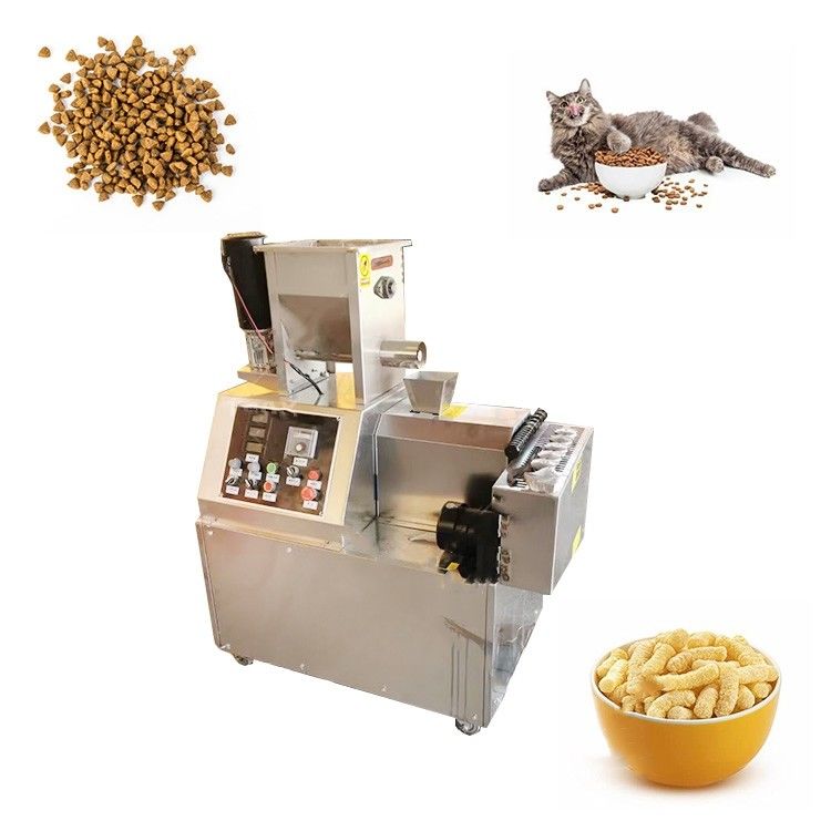 5.5kw Snack Bar Extruder a doppia vite Chips di mais gonfiati Snacks Macchina per la preparazione del cibo