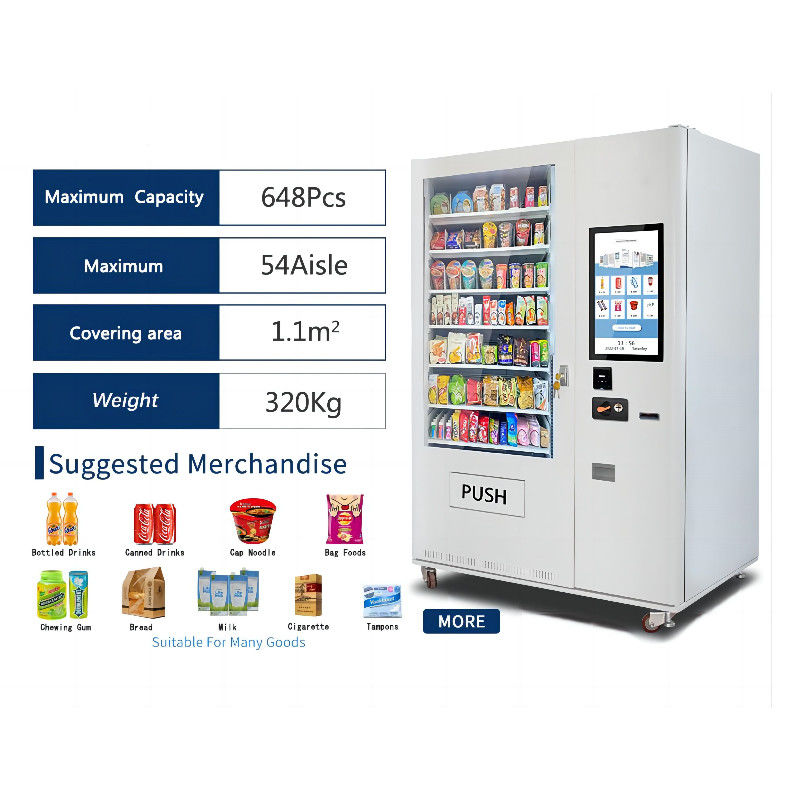 24 ore negozio self-service Combo vending machine per cibo e bevande snack vendita