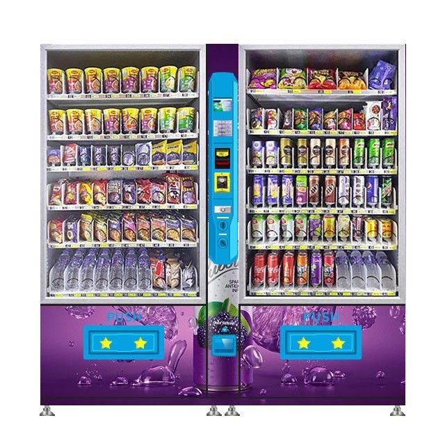 Macchine vendite con doppio armadietto di grande capacità per gomma e snack Made in China Low price
