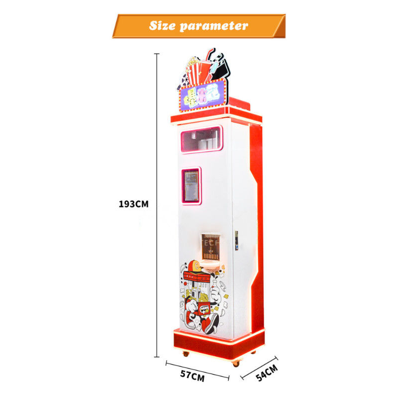 Macchine per popcorn Operatore di carte Venditori di macchine per popcorn moneta alimentare distributori di macchine per snack