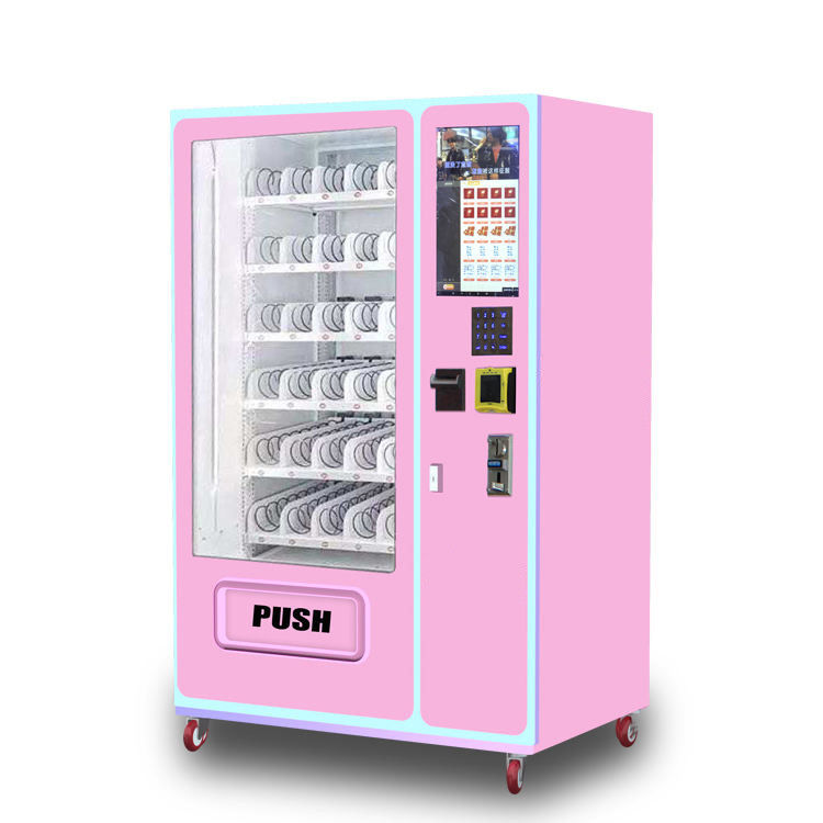 Centro commerciale bevande fredde personalizzato colori di pittura adesivo vending machine con schermo