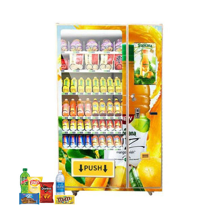Centro commerciale bevande fredde personalizzato colori di pittura adesivo vending machine con schermo