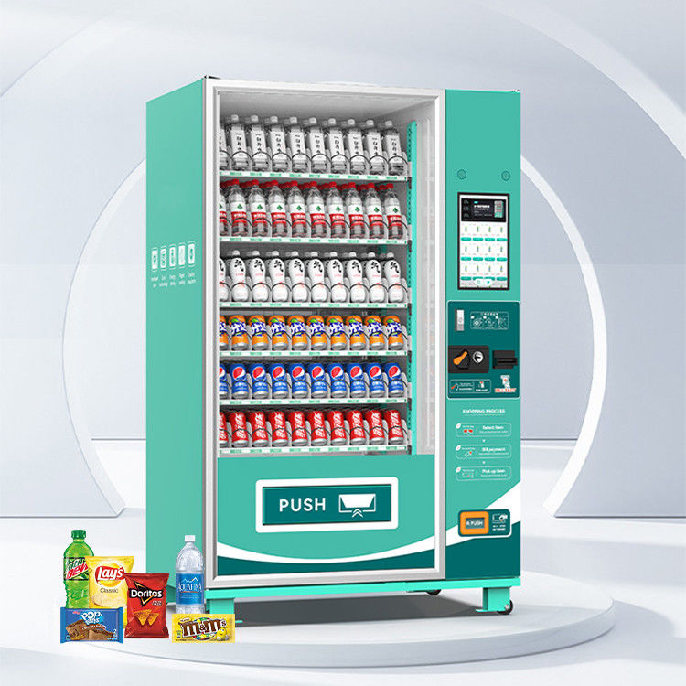 Centro commerciale bevande fredde personalizzato colori di pittura adesivo vending machine con schermo