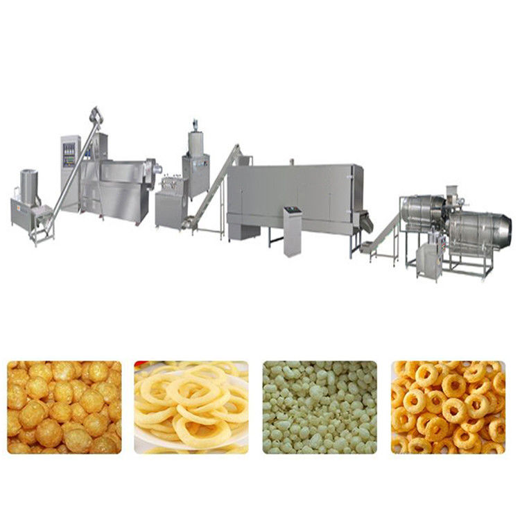 Linea di produzione di snack completamente automatica Produttore di snack elettrico per la lavorazione consistente degli alimenti