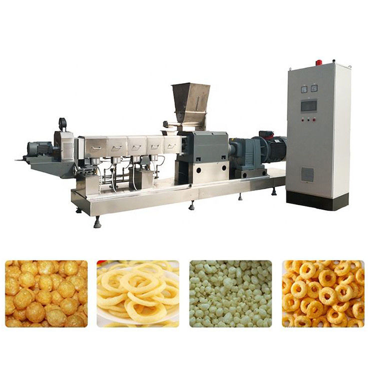 Linea di produzione di snack completamente automatica Produttore di snack elettrico per la lavorazione consistente degli alimenti