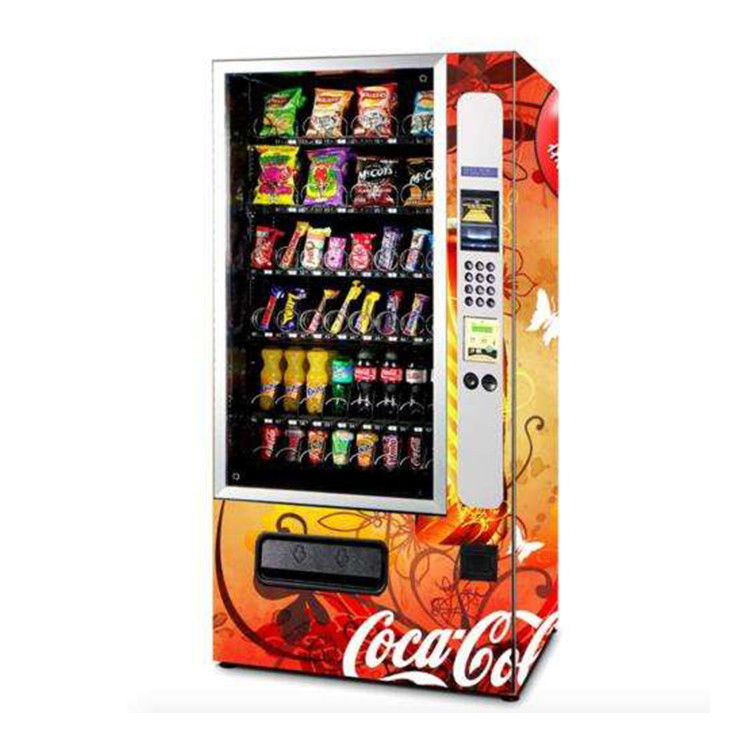 Intervallo di temperatura in base agli articoli all'interno della macchina da caffè commerciale per snack e opzioni personalizzabili
